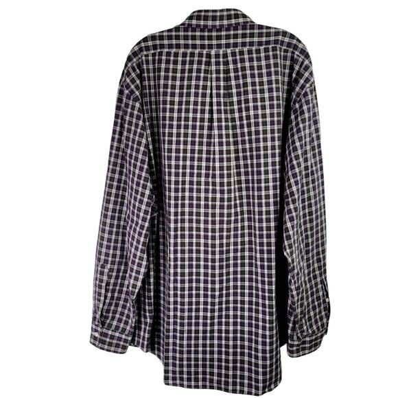 Polo Ralph Lauren Oxford Shirt Men's XXL 18 Tartan Plaid Yarmouth Button Down - Picture 3 of 10